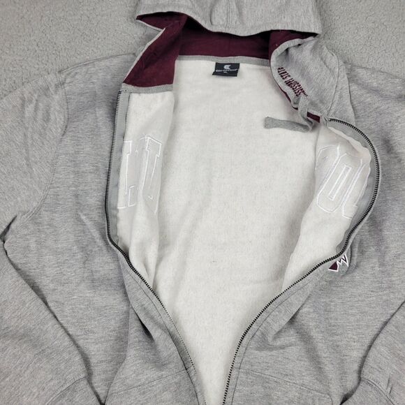 Mississippi State Bulldogs Sweatshirt Mens XL Arch & Logo 3.0 Full Zip Colosseum - Picture 6 of 15